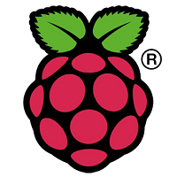 Den officiella loggan för Raspberry Pi